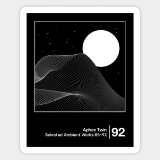 Aphex Twin - Selected Ambient Works / Minimalist Style Graphic Design Magnet